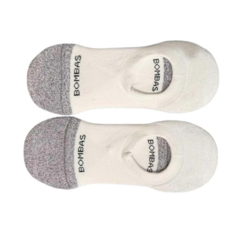 BOMBAS 2 PACK Bombas Womens Cushioned No Show Socks,(White,Medium) - Image 3